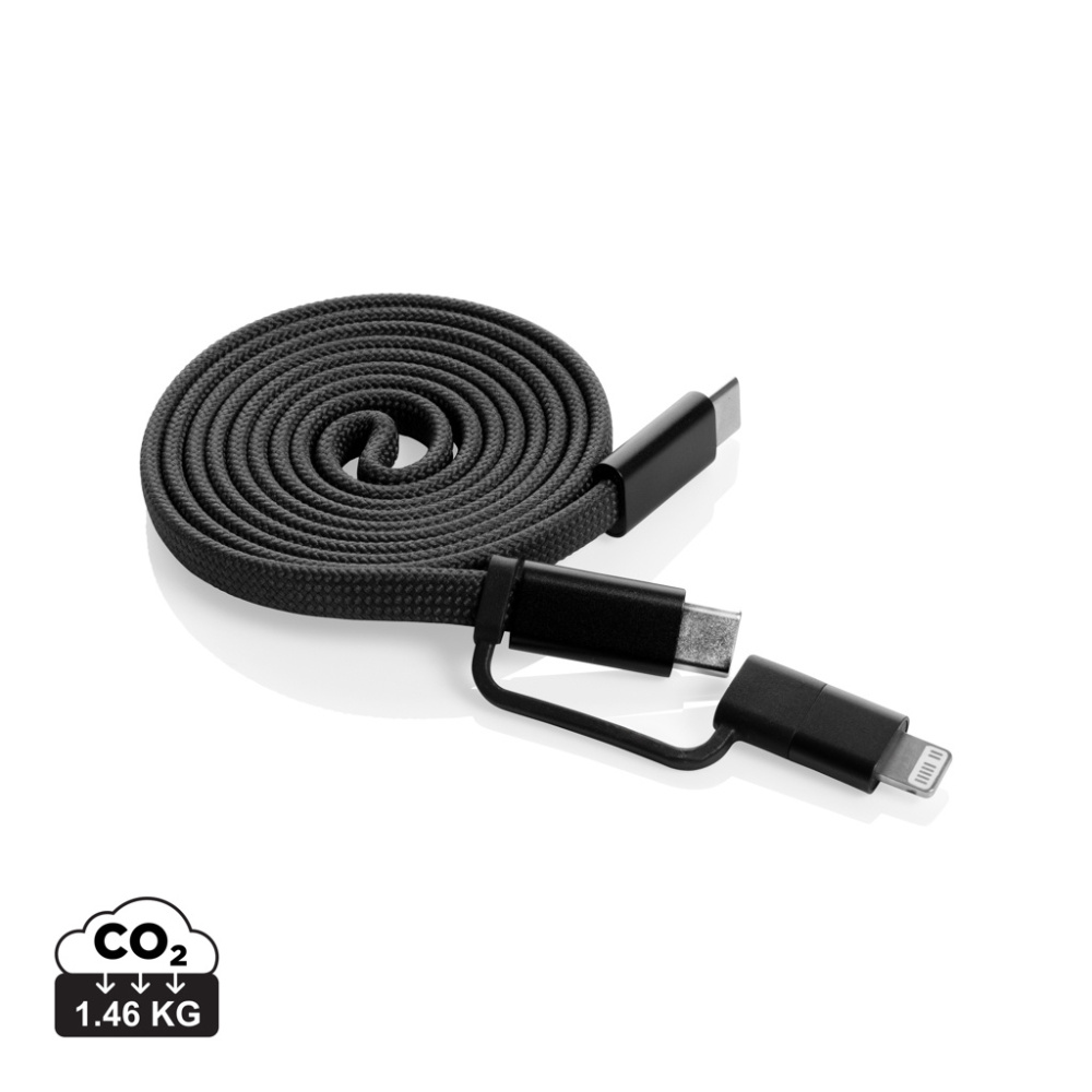 Logotrade reklaminės dovanos nuotrauka: „Arc RCS“ perdirbtas itin plonas 60 W 2 viename magnetinis laidas