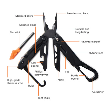 Logotrade dovana nuotrauka: „Nordic Drift Adventure“ daugiafunkcinės replės
