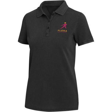 Logotrade dovana nuotrauka: Kalgario 200 g/m2 skalbti moteriški polo marškinėliai