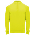 Epiro ilgomis rankovėmis unisex megztinis su užtrauktuku, Fluoro geltona