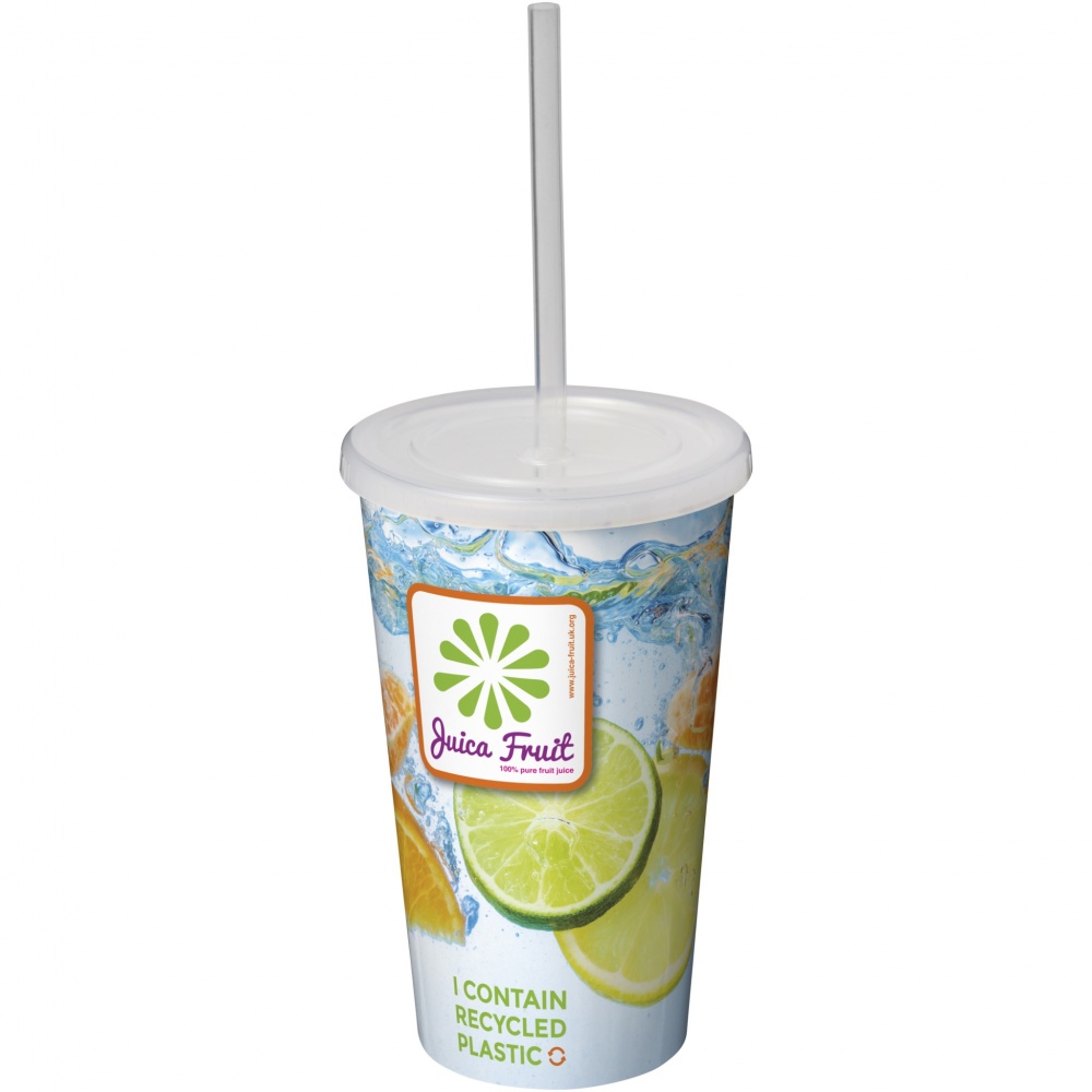 Logotrade dāvanas foto: Brite-Americano® 350 ml dubultsienu stadiona krūze