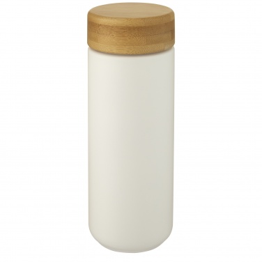 Logotrade logo dāvanas foto: Lumi 300 ml keramikas trauks ar bambusa vāku