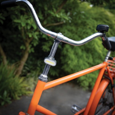 Logotrade Ideja dāvanas foto: Lumino RCS otrreizēji pārstrādāta plastmasas USB atkārtoti uzlādējams velosipēda lukturu komplekts