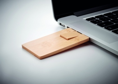 Logotrade ziemassvētku dāvanas foto: 16 GB bambusa korpuss, USB