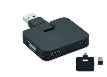 Logotrade korporatīvās dāvanas foto: 4 portu USB centrmezgls