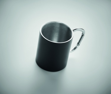 Logotrade biznesa dāvanas foto: Divsienu metāla krūze 300 ml