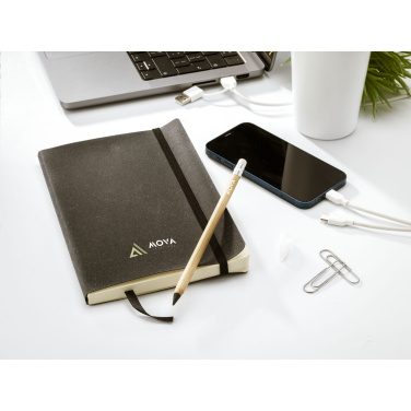 Logotrade dāvanas foto: Monti Recycled Leather — papīra piezīmju grāmatiņa A5