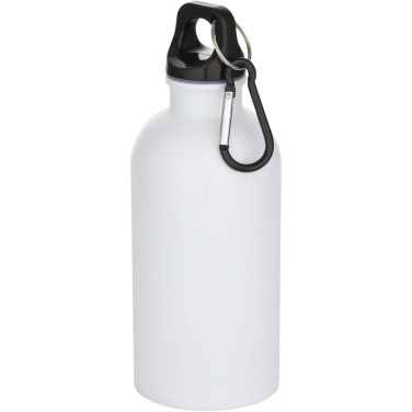 Logotrade ziemassvētku dāvanas foto: Oregon 400 ml sublimācijas RCS pārstrādāta viensienas nerūsējošā tērauda ūdens pudele ar karabīni