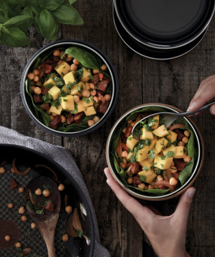 Logotrade korporatīvās dāvanas foto: Black+Blum stikla pusdienu bļoda 750ml