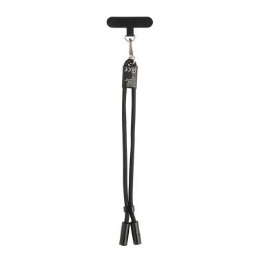 Logotrade Ideja dāvanas foto: LoopAmp RCS RPET regulējama telefona siksniņa ar 60 W kabeli