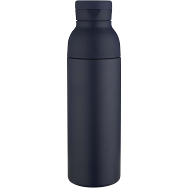 Logotrade ziemassvētku dāvanas foto: Illuminate 650 ml RCS pārstrādāta dubultsienu nerūsējošā tērauda ūdens pudele ar 3 daļu vāku komplektu