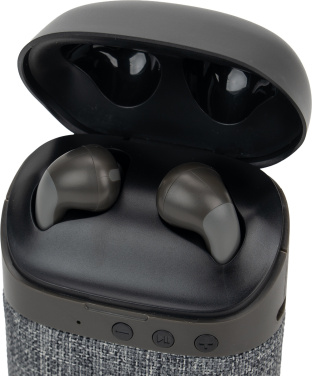 Logotrade ziemassvētku dāvanas foto: Bluetooth skaļrunis HF01 ar iebūvētiem austiņām 2 vienā