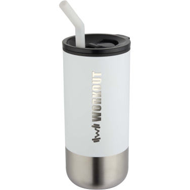 Logotrade korporatīvās dāvanas foto: Grayson 480 ml RCS pārstrādāta termokrūze ar salmiņu