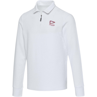 Logotrade ziemassvētku dāvanas foto: Zeus garpiedurkņu unisex polo krekls ar pusrāvējslēdzēju