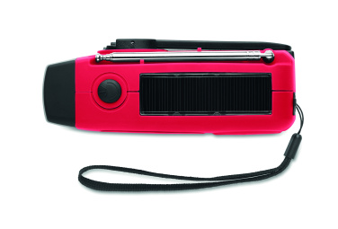 Logotrade korporatīvās dāvanas foto: Pārnēsājams radio SOS ar LED lukturīti