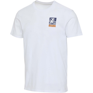 Logotrade logo dāvanas foto: Azurīta 160 g/m² īsroku unisex OCS organiskais T-krekls