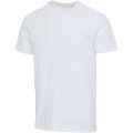 Azurīta 160 g/m² īsroku unisex OCS organiskais T-krekls, Balts