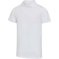 Grafīta 180 g/m² īsroku unisex OCS organiskais polo krekls, Balts