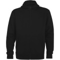 Montblanc unisex kapuce ar pilnu rāvējslēdzēju, Melns