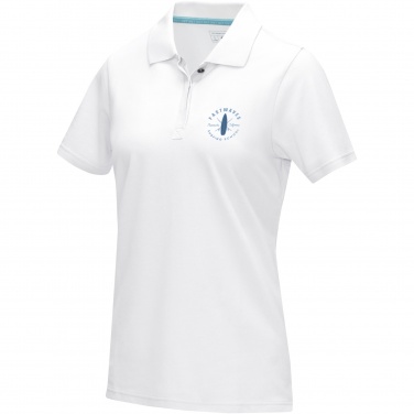 Логотрейд pекламные подарки картинка: Graphite short sleeve women’s organic polo