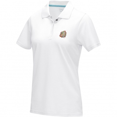 Логотрейд pекламные cувениры картинка: Graphite short sleeve women’s organic polo