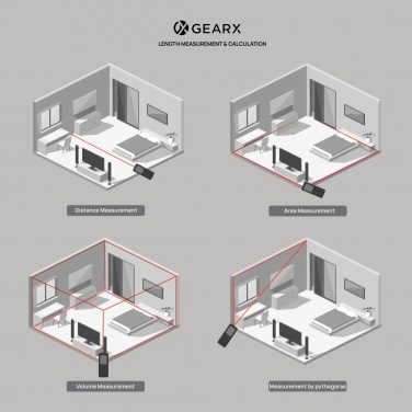 Логотрейд pекламные продукты картинка: Лазерный дальномер Gear X RCS из переработанного алюминия, 30 метров
