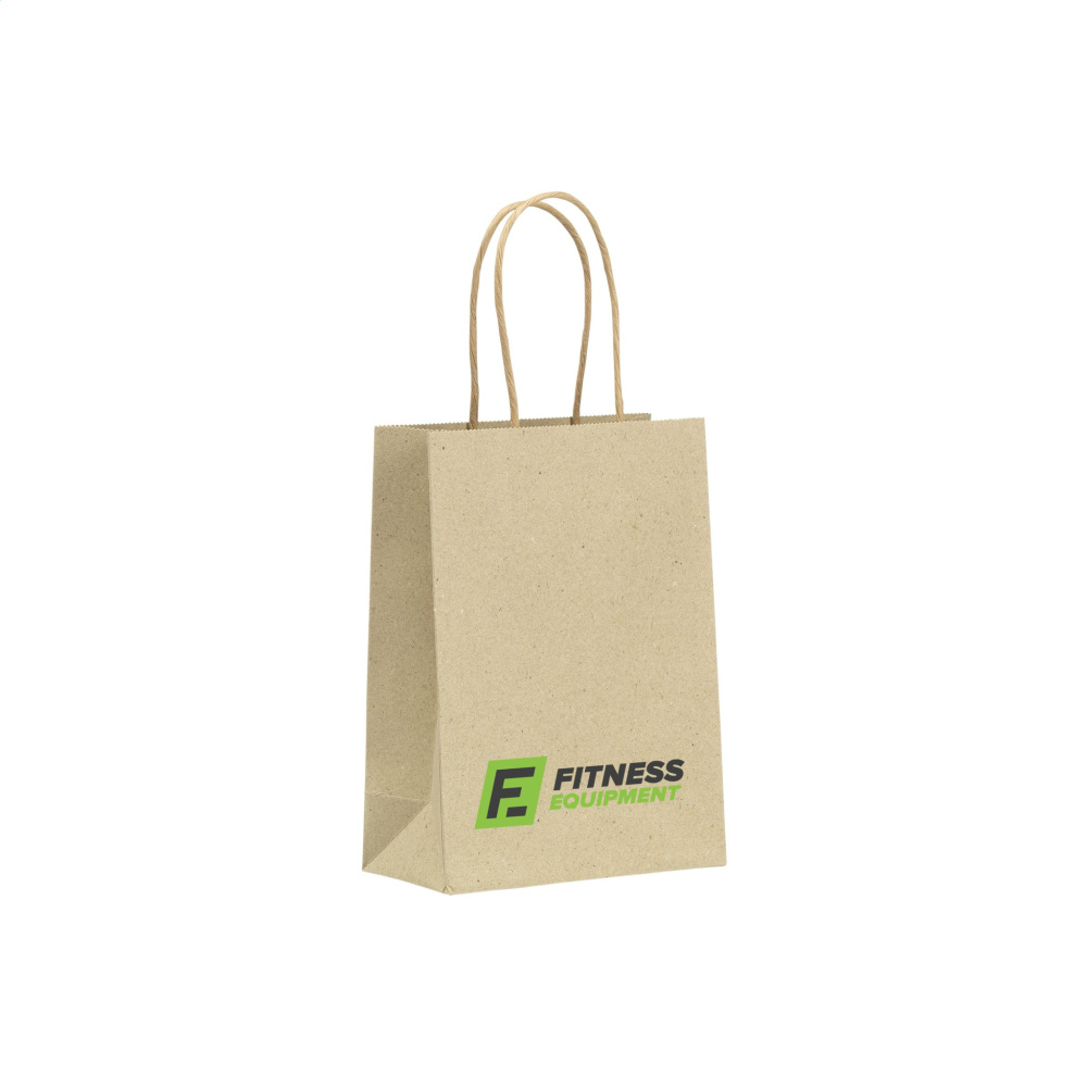 Лого трейд бизнес-подарки фото: Мешок Leaf It Bag из переработанной травы (120 г/м²) S