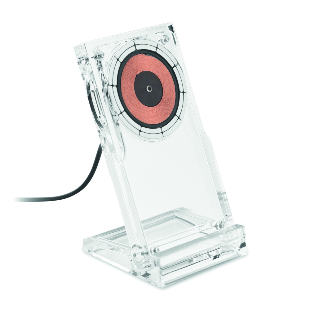 Логотрейд pекламные подарки картинка: Acrylic wireless charger 15W