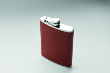 Лого трейд pекламные подарки фото: Slim hip flask 200 ml