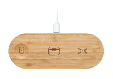 Лого трейд pекламные подарки фото: 3 in 1 15W wireless charger