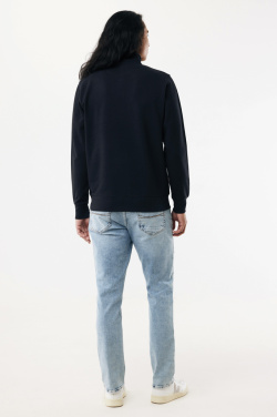 Лого трейд pекламные cувениры фото: Свитер IQONIQ Elgon из переработанного хлопка с застежкой-молнией на четверть дюйма