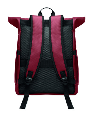 Лого трейд pекламные подарки фото: Rolltop laptop rucksack 600D