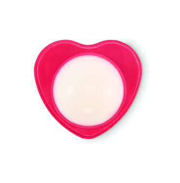 Логотрейд pекламные cувениры картинка: Heart shape vegan lip balm