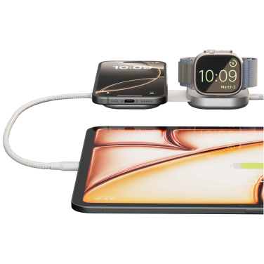 Лого трейд pекламные cувениры фото: Зарядный кабель 3-в-1 Zens Pro 3 USB-C мощностью 140 Вт
