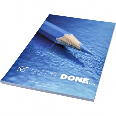 Logotrade reklamprodukter bild: Desk-Mate® A5 anteckningsblock med skyddsomslag