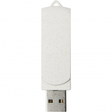 Logotrade profilreklam bild: Rotate 4 GB USB-minne i halm