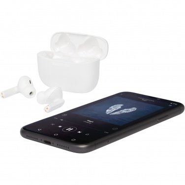 Logotrade profilprodukter bild: Essos 2.0 True Wireless automatiskt parkopplande öronsnäckor med fodral