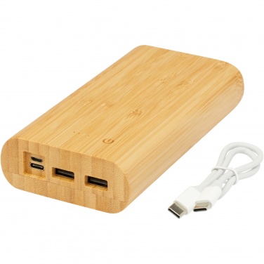 Logotrade kampanjprodukter bild: Tulda 20,000 mAh powerbank i bambu
