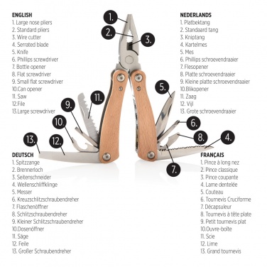 Logotrade reklamprodukter bild: Trä multitool