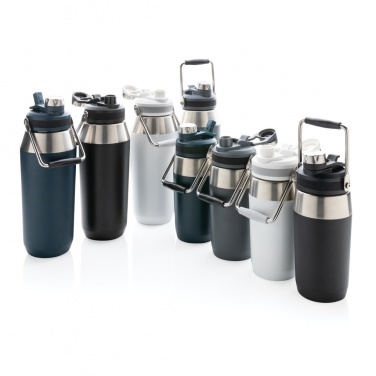Logotrade presentreklam bild: Vakuumflaska i S/S, lock med dubbelfunktion, 500ml