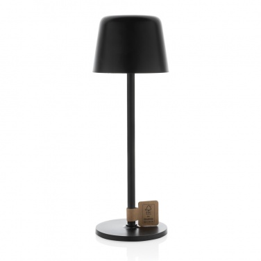 Logotrade profilprodukter bild: Zenic RCS återvunnen plast USB laddningsbar bordslampa