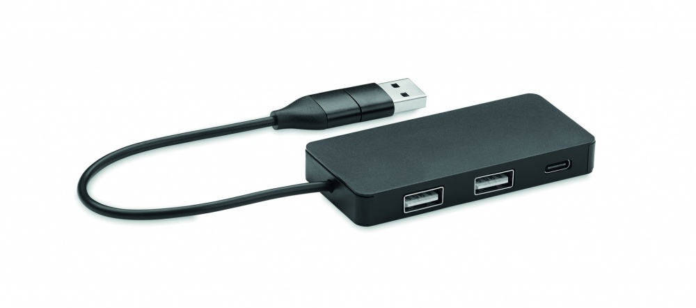 Logotrade profilreklam bild: USB-hubb med 3 portar