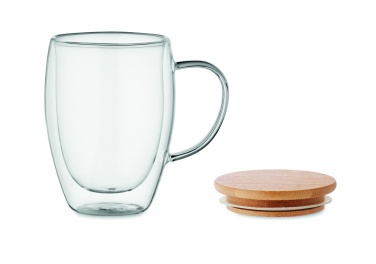 Logotrade presentreklam bild: Mugg i borosilikat dubbelvägg