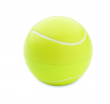Logotrade reklamprodukter bild: Läppbalsam tennisboll