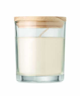 Logotrade presentreklam bild: Ljus med vaniljdoft i glas