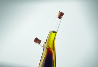 Logotrade profilreklam bild: Olje- och vinägerflaska i glas