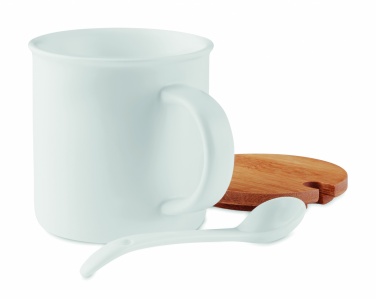 Logotrade presentreklam bild: Mugg med sked