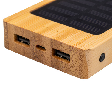Logotrade presentreklam bild: Bambu powerbank BAKERSFIELD