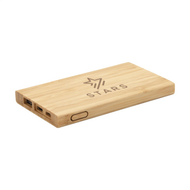 Logotrade profilprodukter bild: Bamboo 4000 Powerbank extern laddare