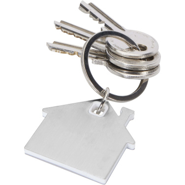 Logotrade reklamprodukter bild: Nook husformad nyckelring
